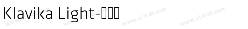 Klavika Light字体转换